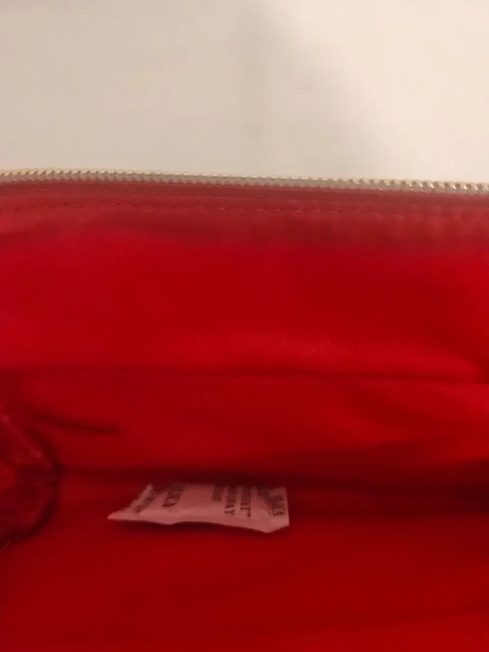 Red Glitter Zip Pouch Women’s Bag